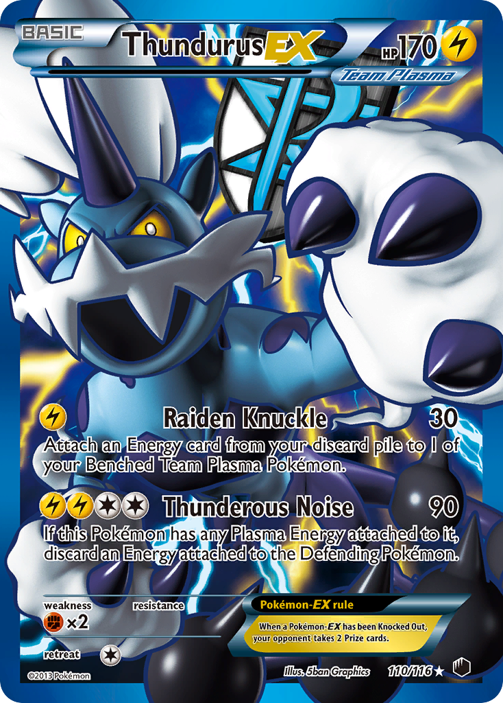 Plasma Freeze Thundurus EX #110/116